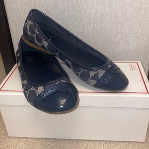 Vintage Coach Ballet Flats